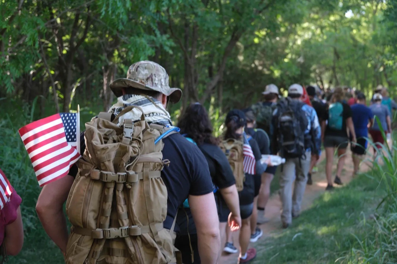 The Ruck Up Foundation embarks on their annual Memorial Day ruck styled hike in Palo Duro Canyon. 