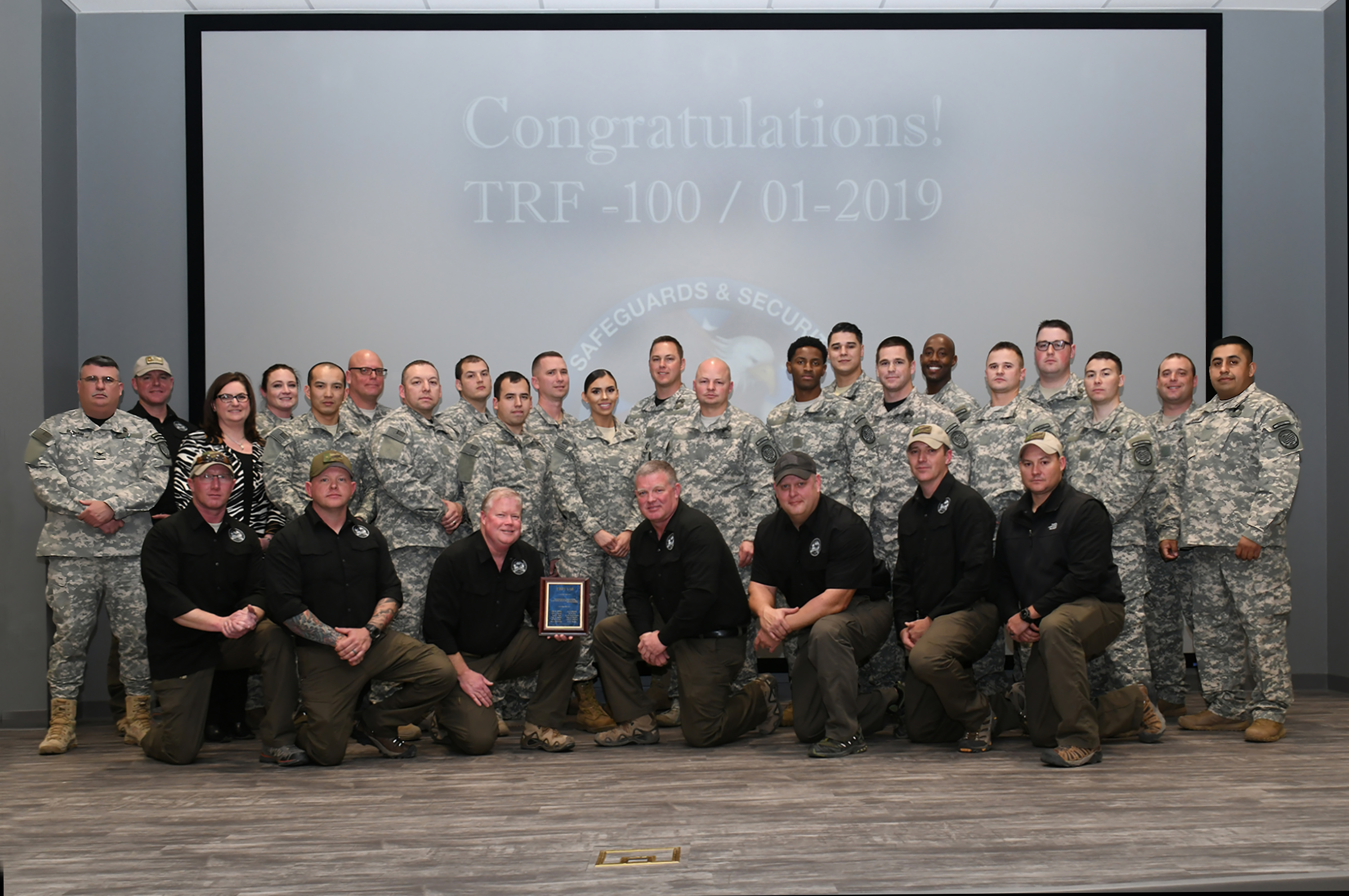 Graduates of Department of Energy National Training Center’s Tactical Response Force I 