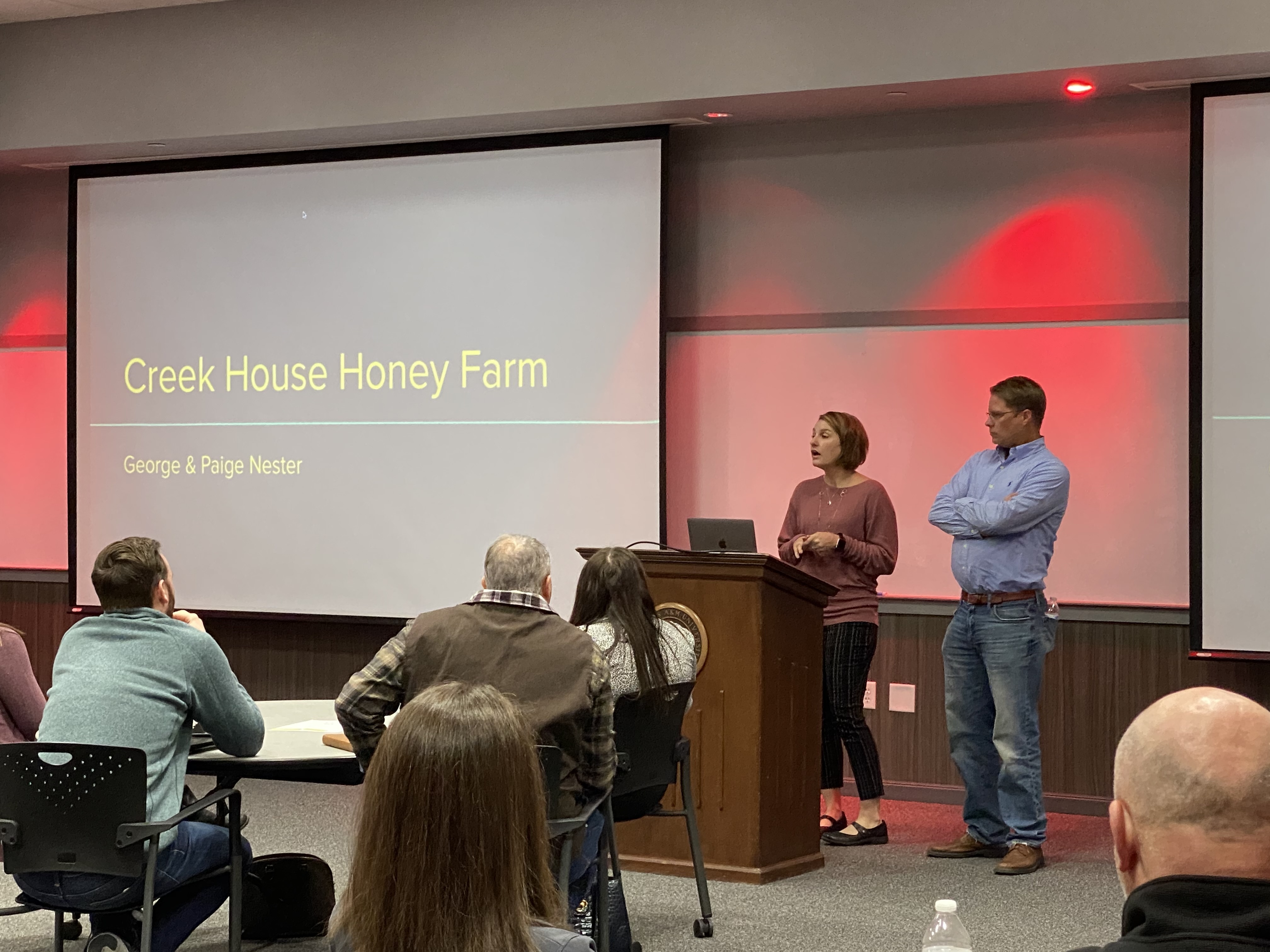 Owners of Creek House Honey Farm, Paige and George Nester