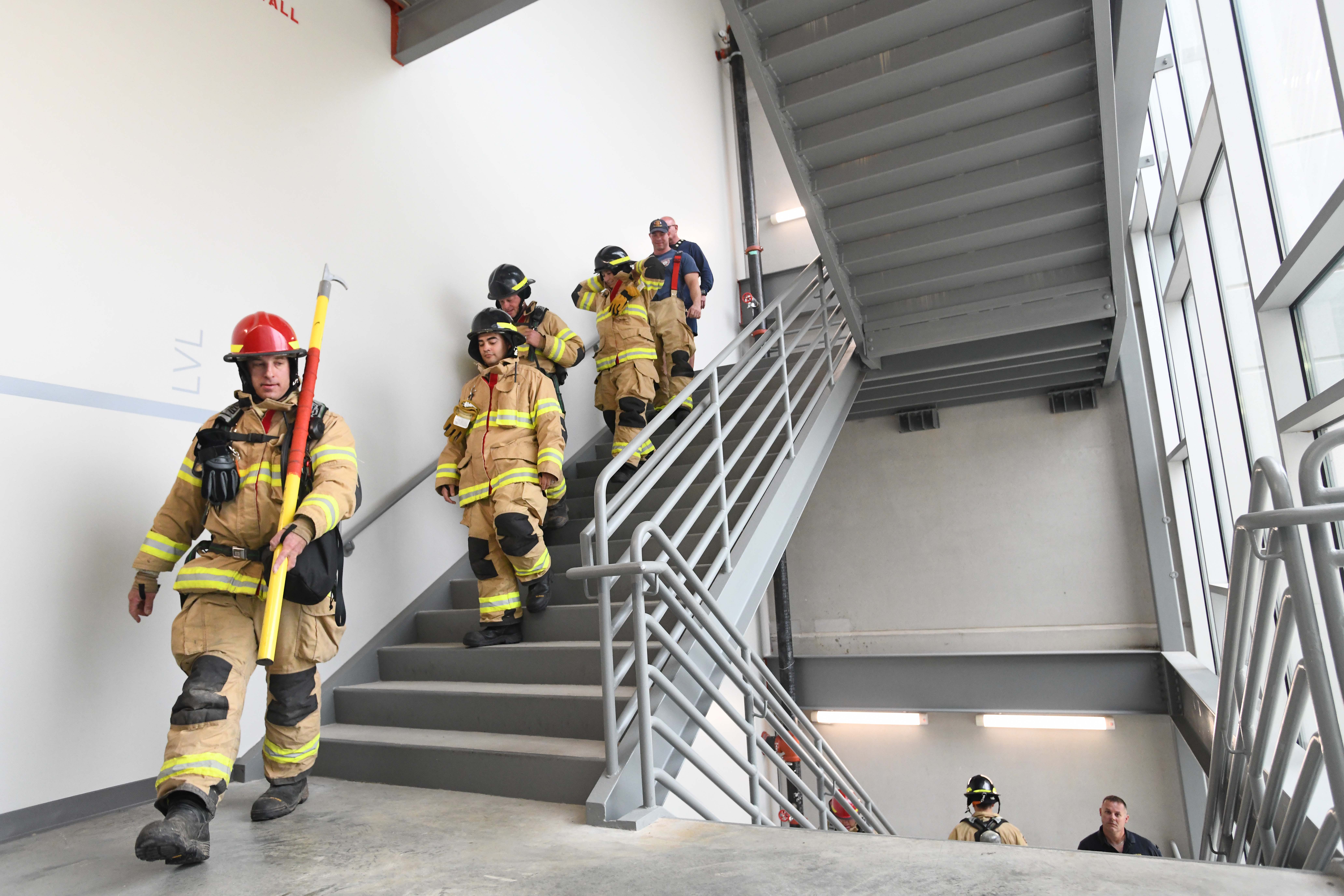 Stair climb honoring 9/11 firefighters