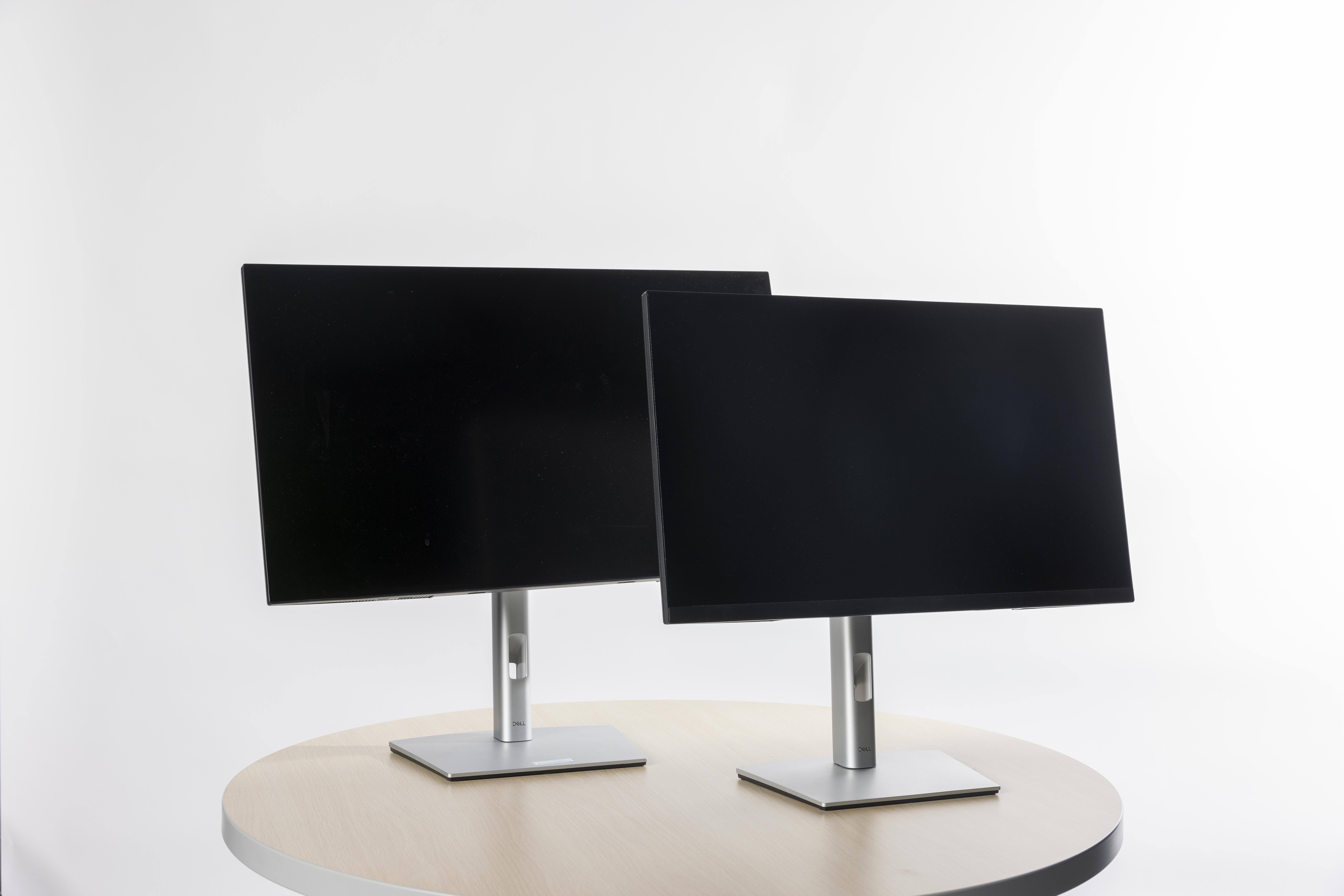 Two computer monitors