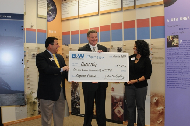 John Woolery  presents a B&W corporate donation