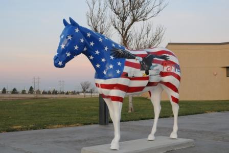 American Quarter Horse sculpture