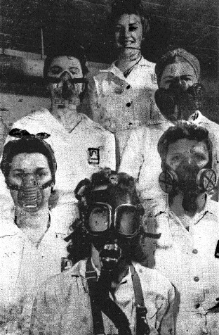Hiding their Joan Crawford lips behind weird looking masks