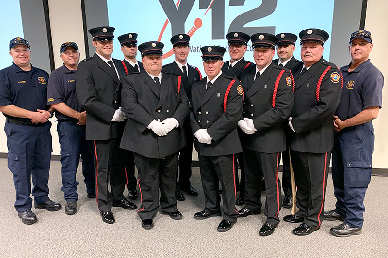 Members of the Pantex Honor Guard visited Y-12 in June to train their fellow firefighters.