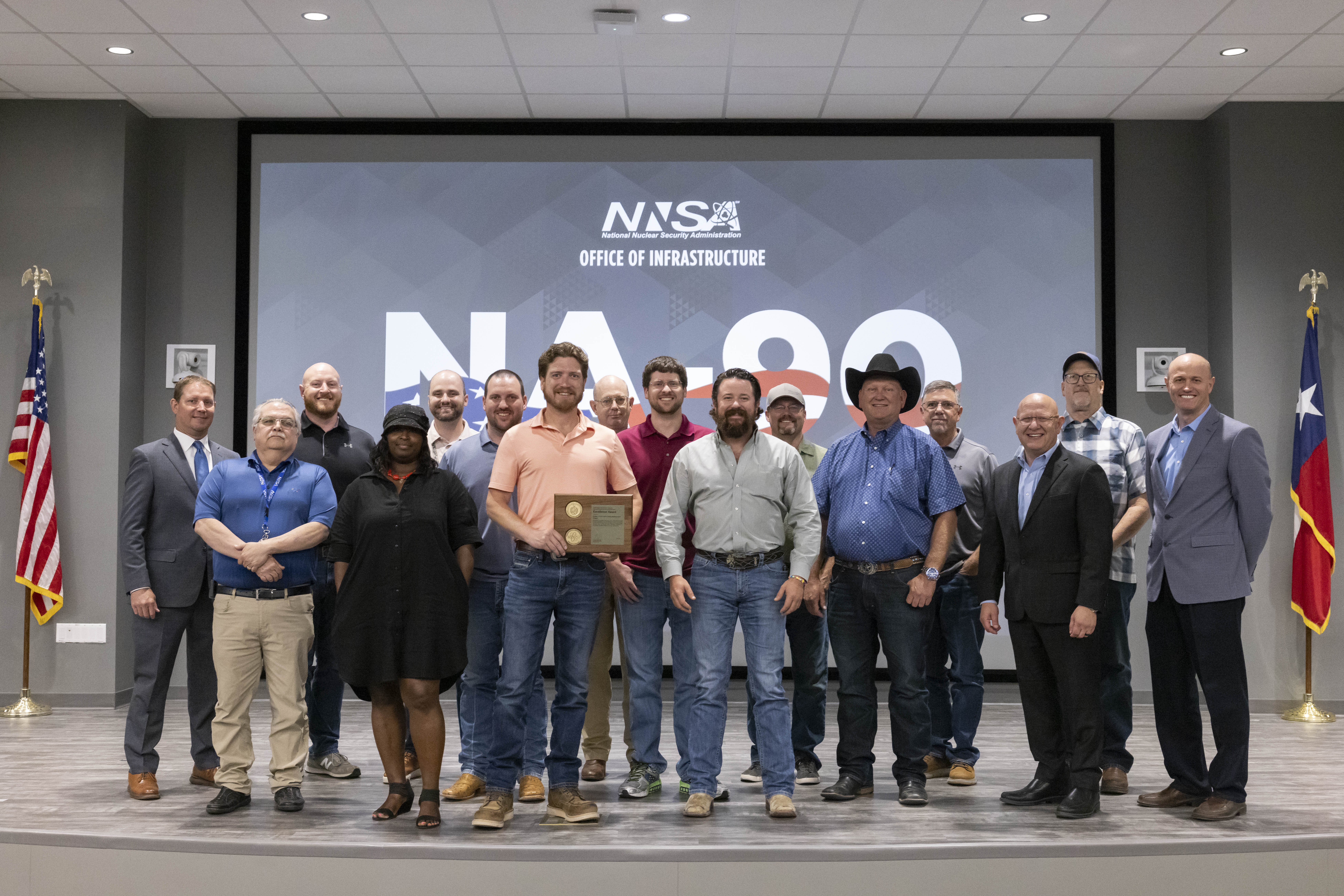Two teams were honored for replacing equipment in bays and cells, both earning an Excellence Award from the National Nuclear Security Administration Office of Infrastructure. Two teams were honored for replacing equipment in bays and cells, both earning an Excellence Award from the National Nuclear Security Administration Office of Infrastructure.
