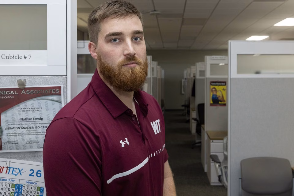 Reliability Master Data Engineer Nate Orwig believes teamwork and a strong sense of community are vital in his role at Pantex.