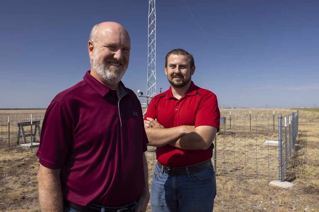 Meteorologists Steve Kersh and Corbin Voges 