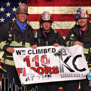Firefighters Joshua Brown, Jacob Frame, and Mike Kendrick 