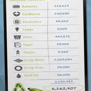 Recycling to prevent waste