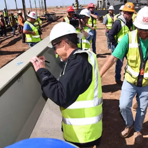 ‘Topping out’ of HESE facility commemorated